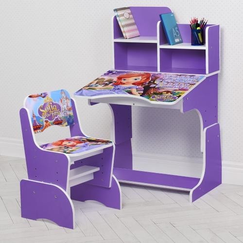 

Детская парта со стульчиком W 2071-41-3 (UA) Bambi. Принцесса София темно-фиолетового цвета