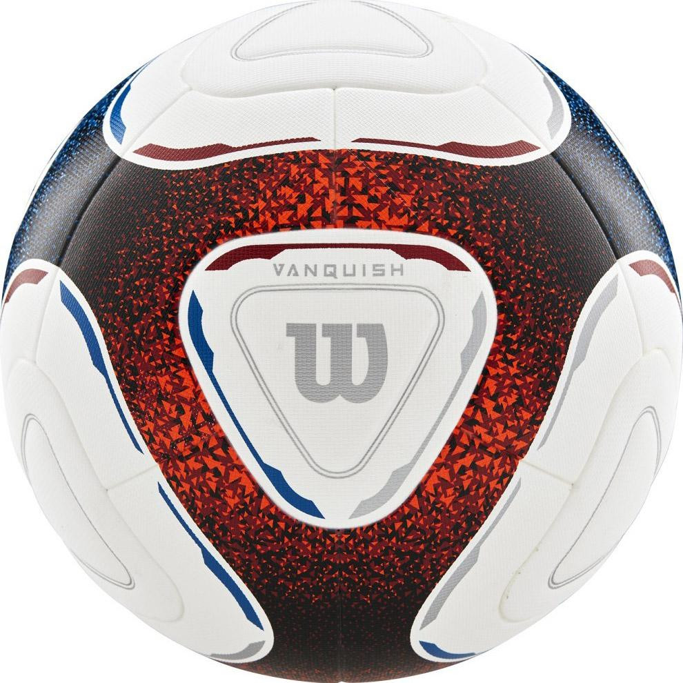 

Мяч футбольный Wilson VANQUISH SOCCER BALL №5 Белый/Красный/Синий WTE9809XB05