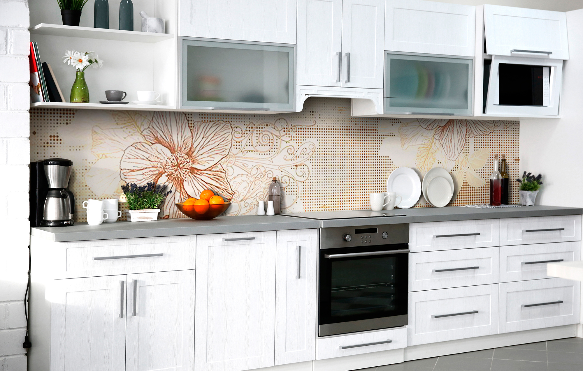 

Скинали на кухню Zatarga Сети нежности 650х2500 мм (Z185264/1)