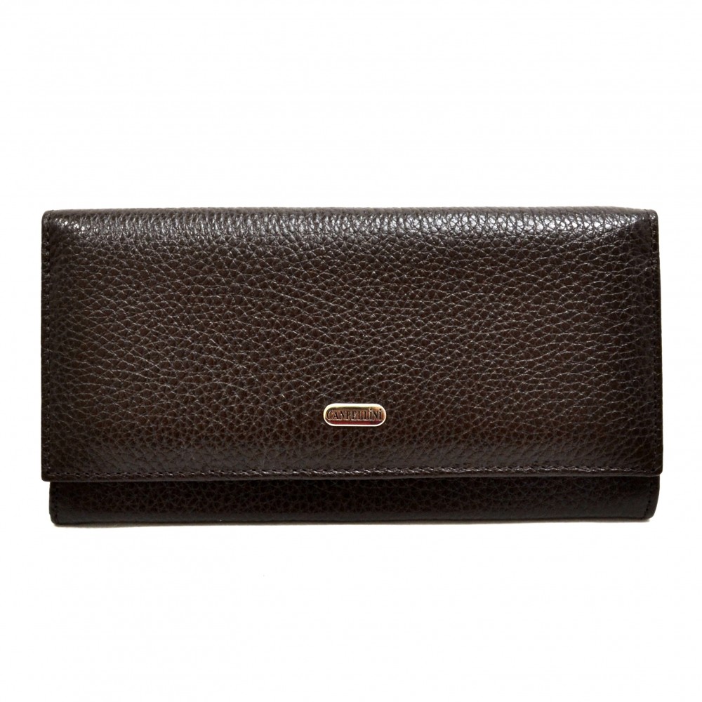 

Кошелек женcкий кожаный CANPEL 2035-14 коричневый флотар