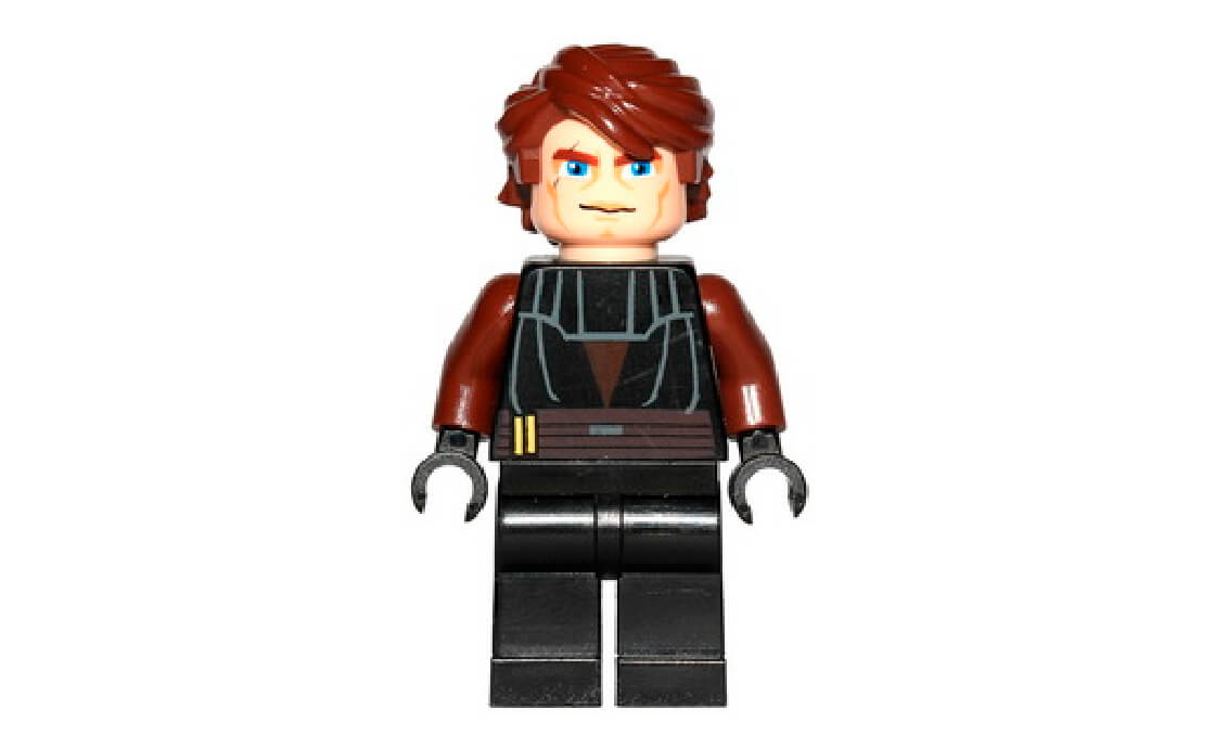 

Конструктор LEGO Anakin Skywalker (Clone Wars, Reddish Brown Arms) 1 деталей (sw0183-used)