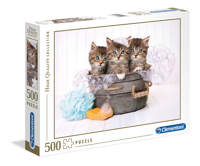 

Пазли Clementoni - High Quality Collection - Котики і мило, 500 елементів (35065)