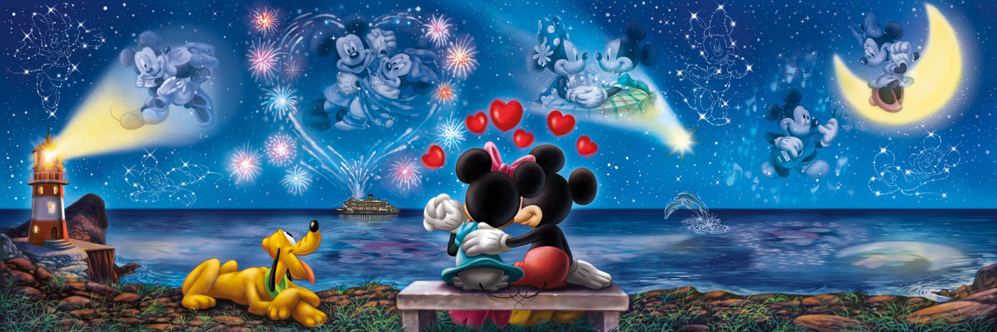 

Пазли Clementoni Панорама - Міккі та Мінні / Disney, 1000 елементів (39449)
