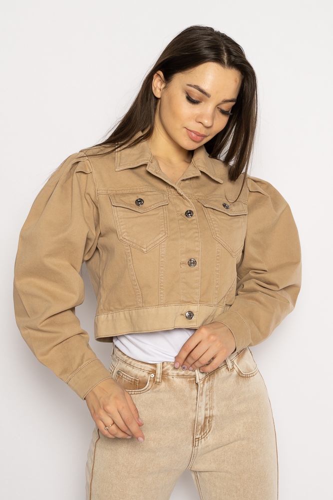 

Куртка женская джинсовая Time of Style 638F006 XS Бежевый