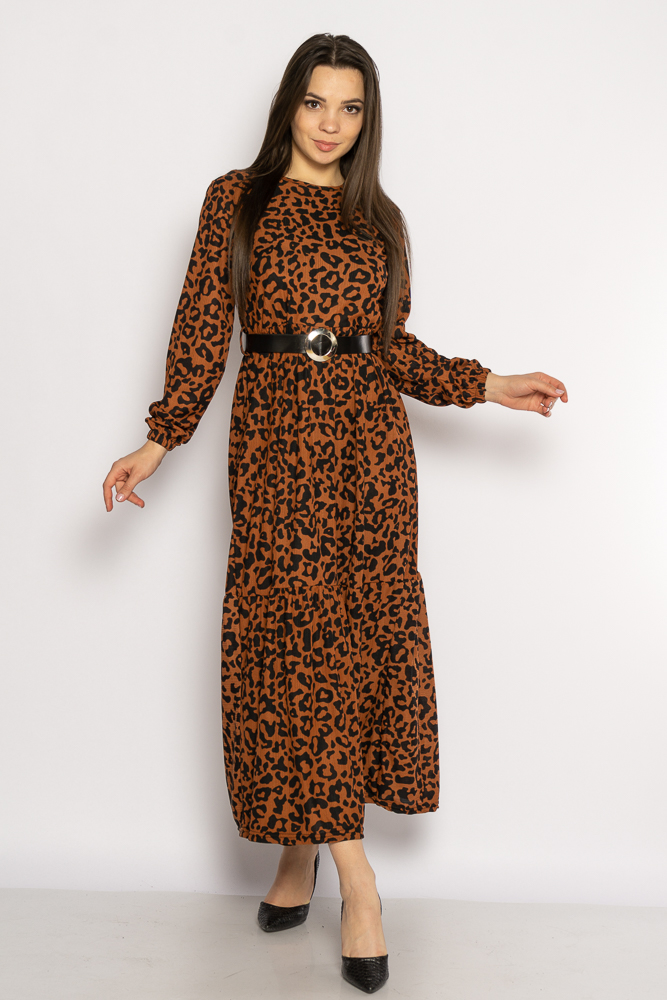 

Платье с леопардовым принтом Time of Style 640F006-2 XL Коричневый