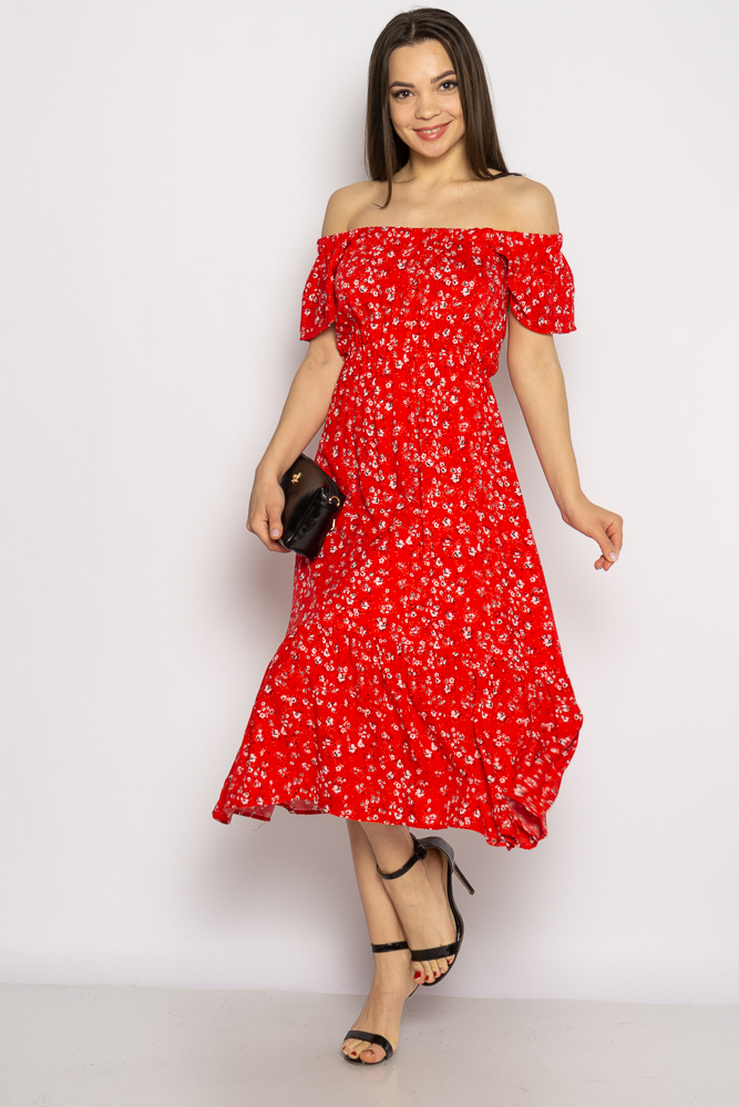 

Платье в мелкий цветочек Time of Style 632F010-2 L Красный