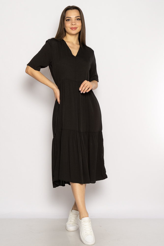 

Однотонное платье свободного кроя Time of Style 632F002 M Черный