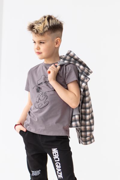 

Футболка Stimma Kids Stim-0684-2 122 см коричневий