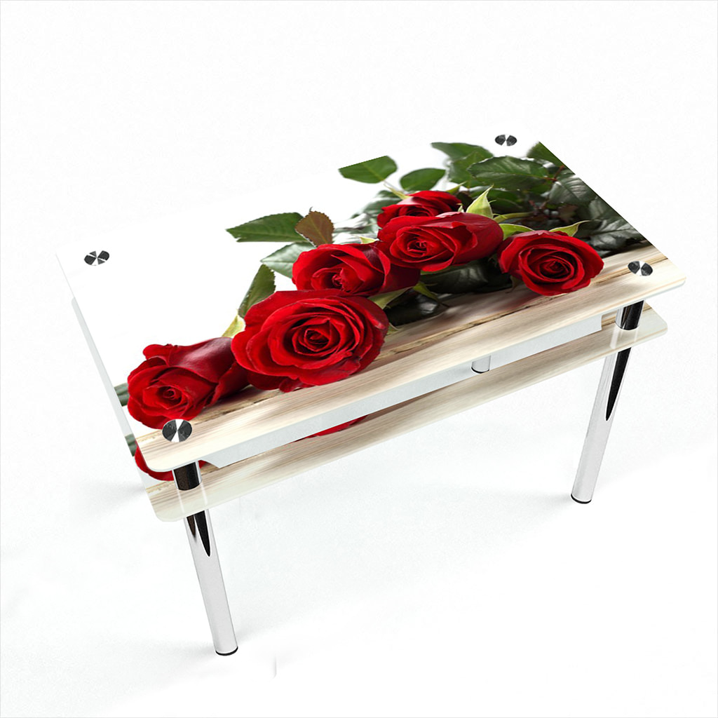 

Стіл БЦ-стіл Прямокутний з проходить полицею Red Roses Еко (610 x 910 x 750)