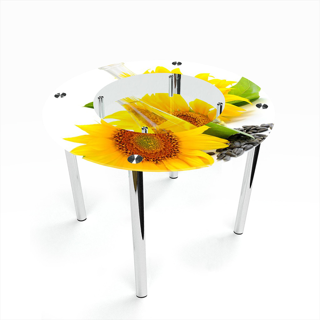 

Стіл БЦ-стіл Круглий з полицею Sunflower Еко (700 x 700 x 750)