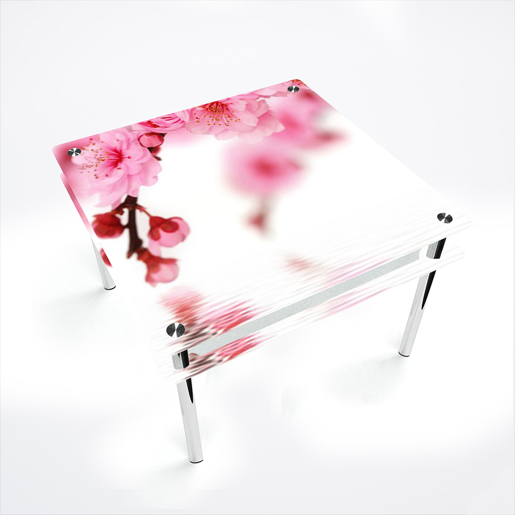 

Стіл БЦ-стіл Квадратний з проходить полицею Sakura Еко (700 x 700 x 750)