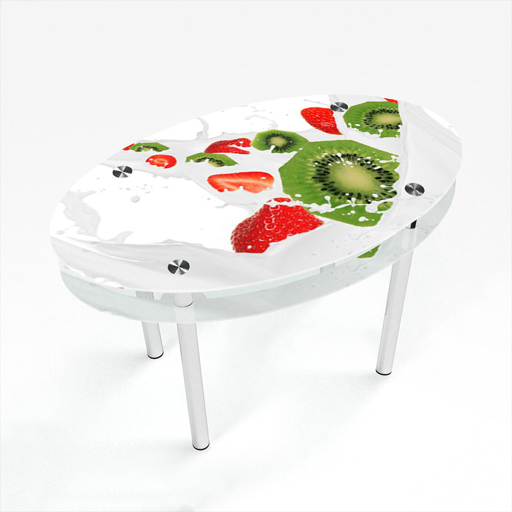 

Стіл БЦ-стіл Овальний з проходить полицею Fruit & Milk Еко (650 x 1100 x 750)