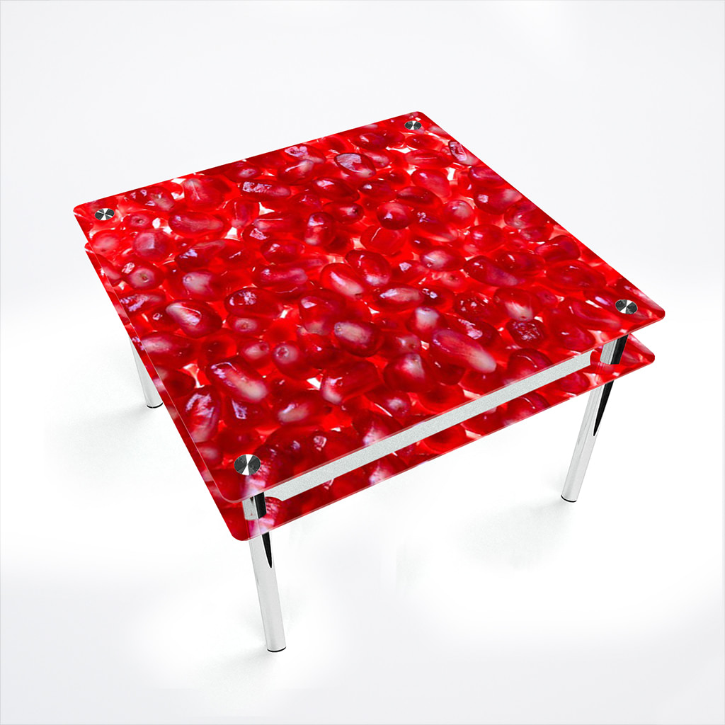 

Стіл БЦ-стіл Квадратний з проходить полицею Garnet Еко (700 x 700 x 750)