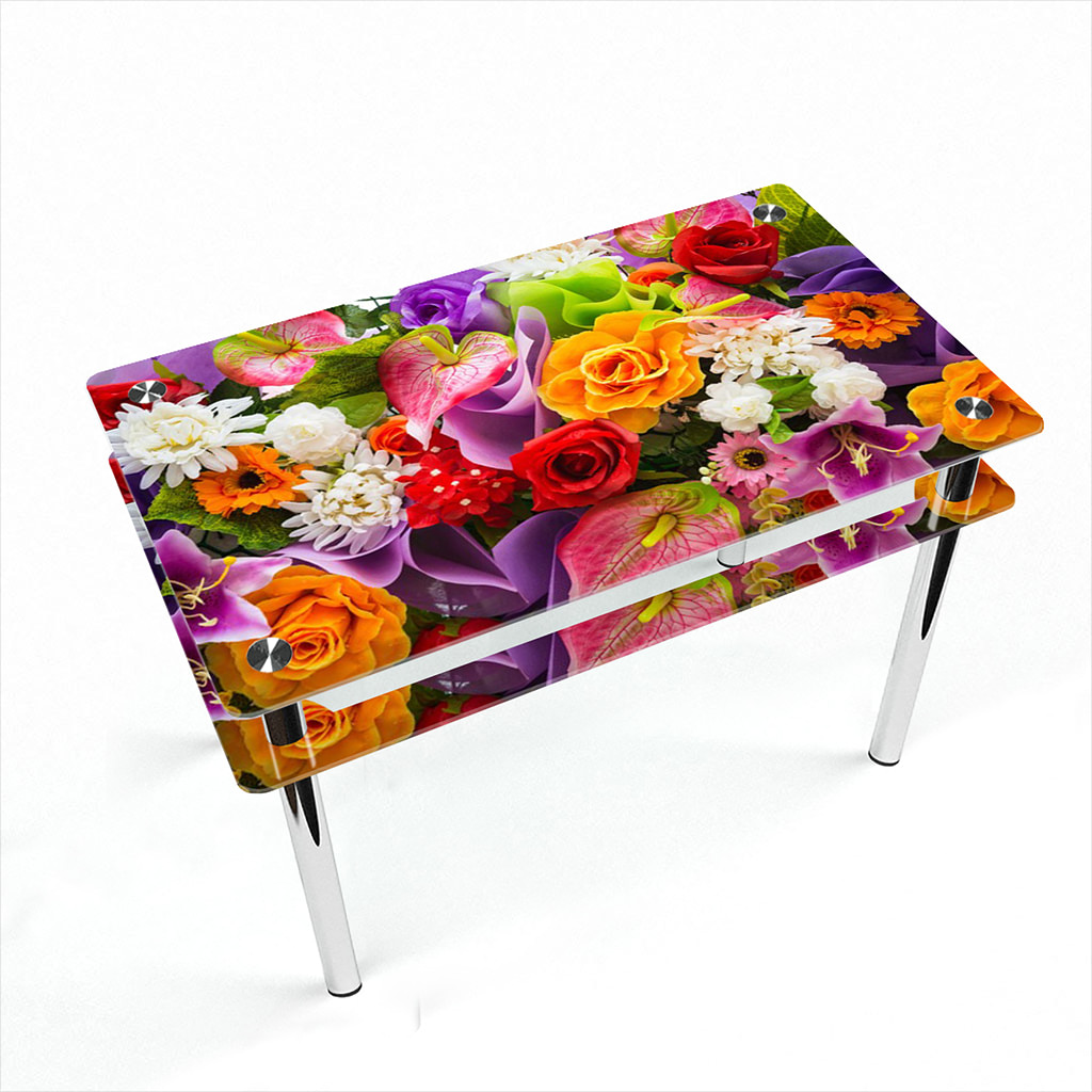 

Стіл БЦ-стіл Прямокутний з проходить полицею Flowers Еко (610 x 910 x 750)