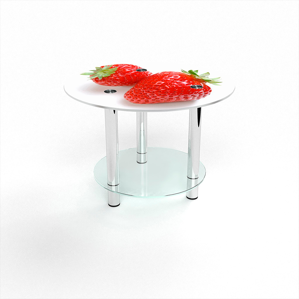 

Стіл журнальний БЦ-стіл Круглий з полицею Red berry (600 x 600 x 500)