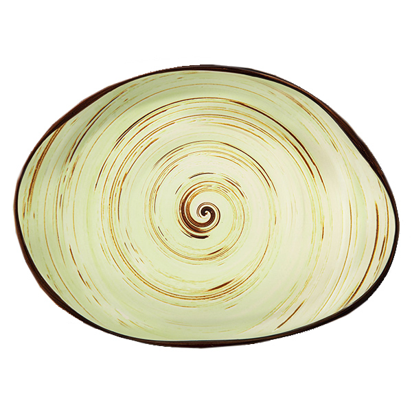 

Блюдо Wilmax Spiral Pistachio 33 х 24,5 см WL-669142 / A