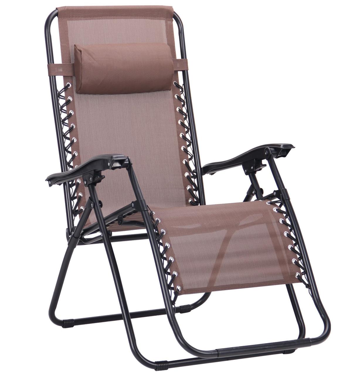 

Шезлонг Релакс черный/коричневый