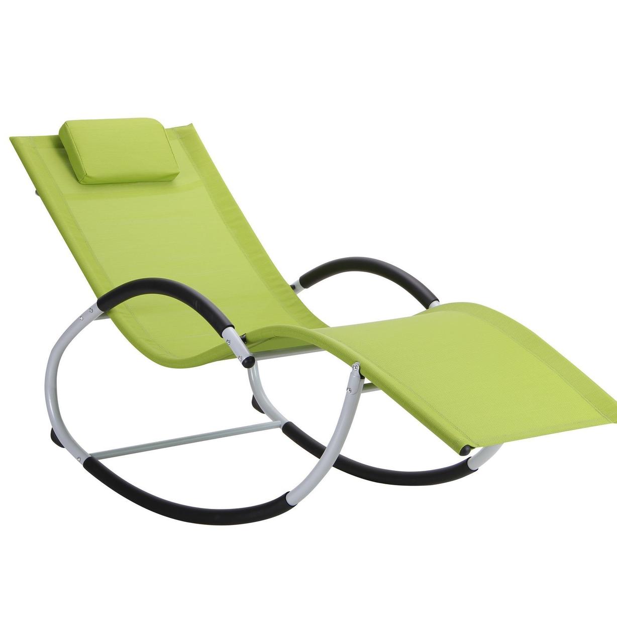

Шезлонг Rise алюм/зеленый