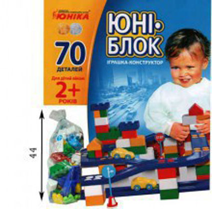

Юн.Конструктор "Юни-блок" 70 элементов (20) Юника 70118