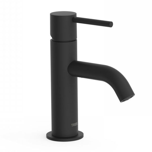

Смеситель для умывальника Tres Study Exclusive 174 мм (262.903.01.NM), черный матовый (SX900611)