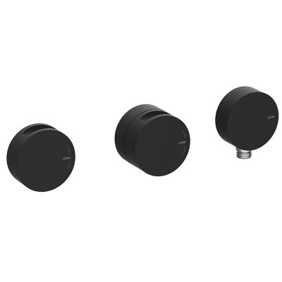 

Внешняя часть термостатического смесителя GRB Incool Black на 2 потребителя (90103002), черный матовый (SX900347)