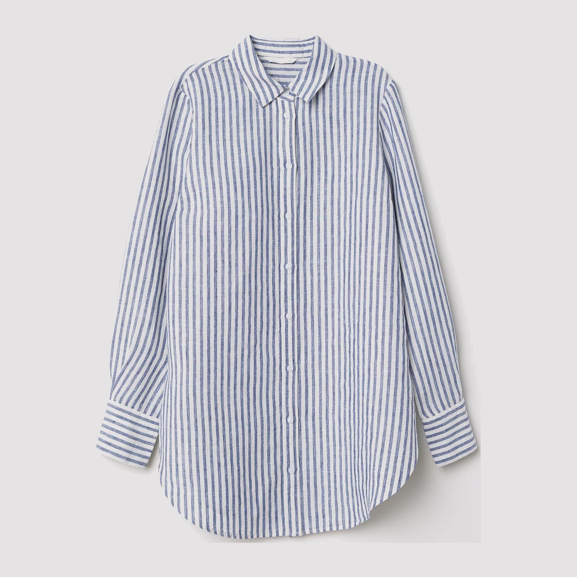 

Рубашка H&M 6236327-ACSF 36 Белая с синим