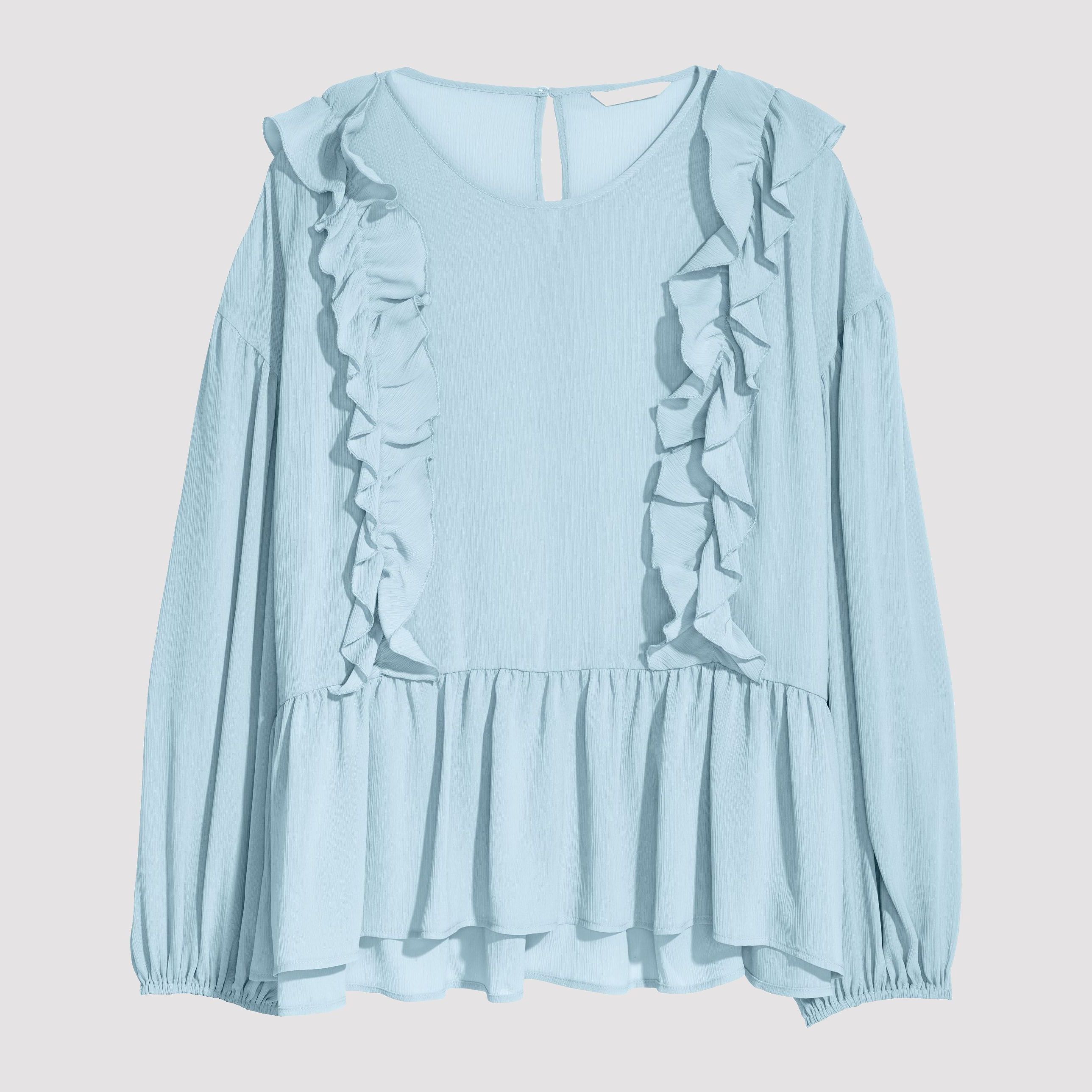

Блузка H&M 6235957-ACUP 44 Голубая