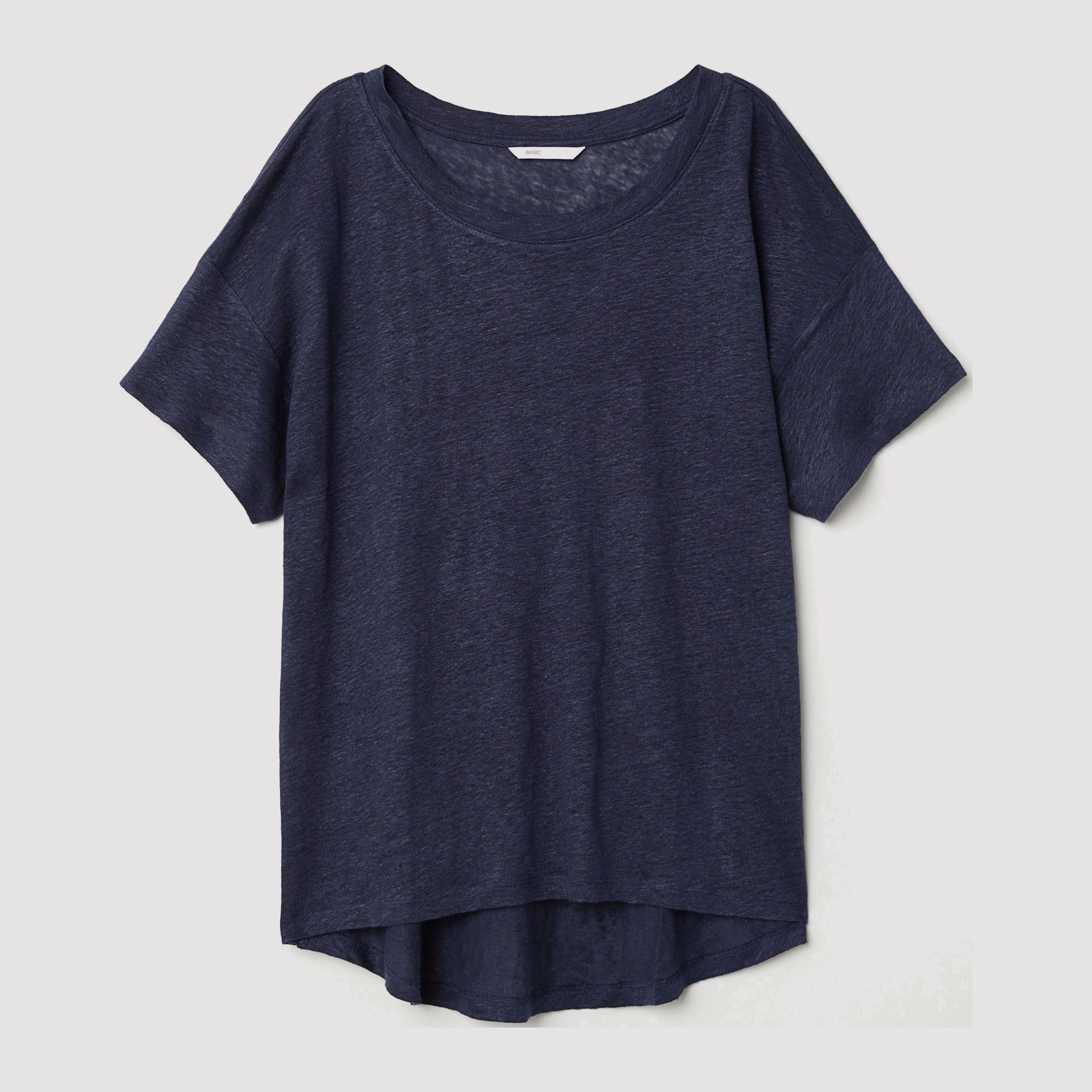 

Футболка H&M 6652178-AAQJ S Темно-синяя