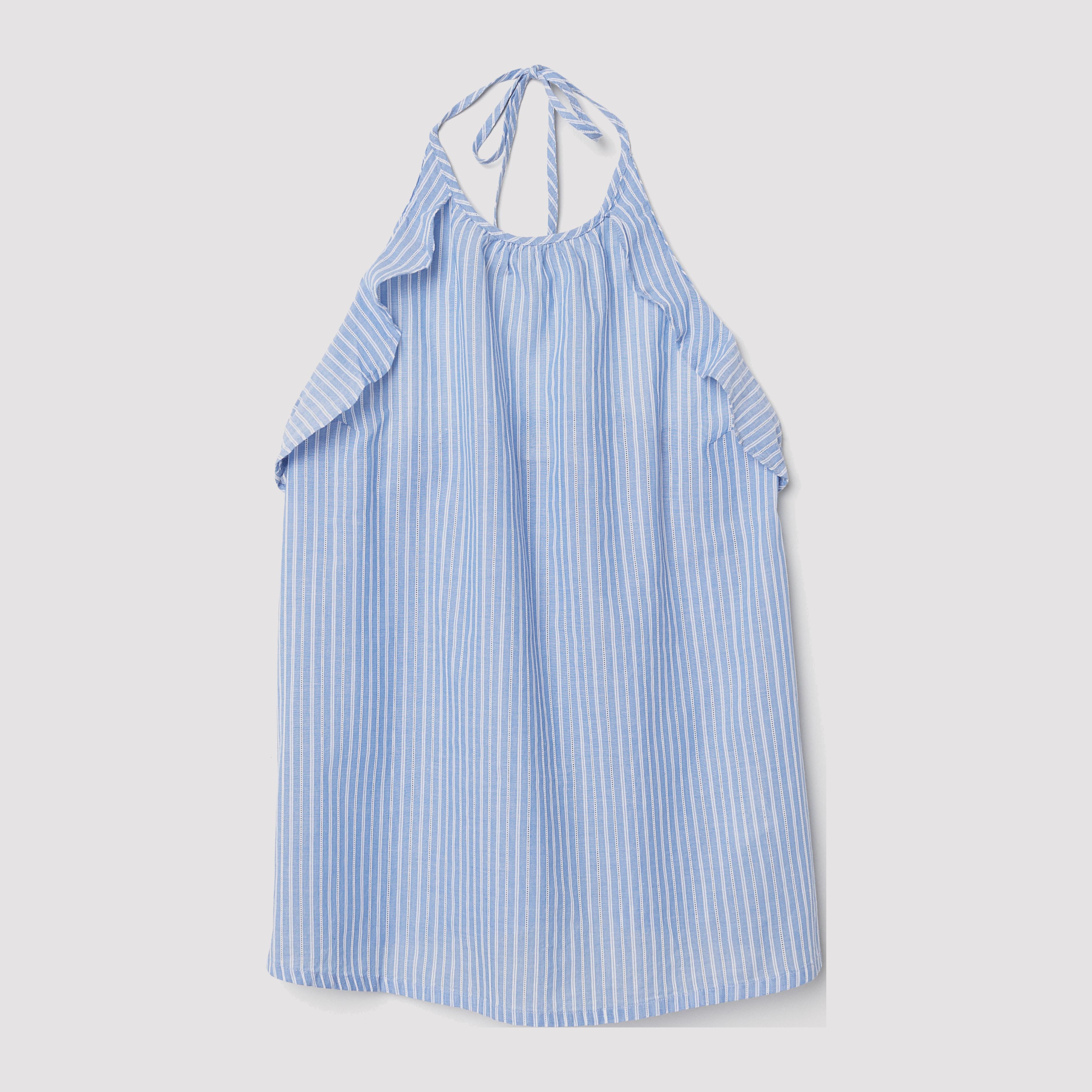 

Топ H&M 6601648-AARY 42 Синий с белым
