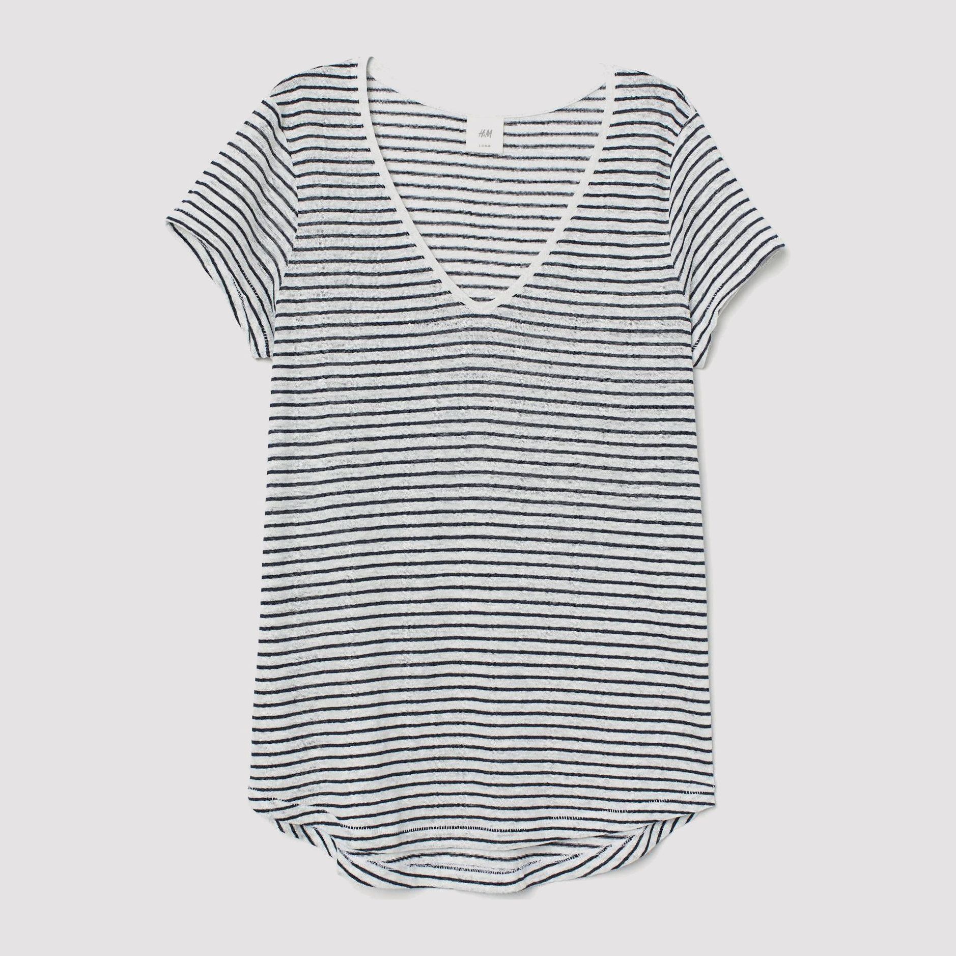 

Футболка H&M 6175349-ACSF XL Белая с синим