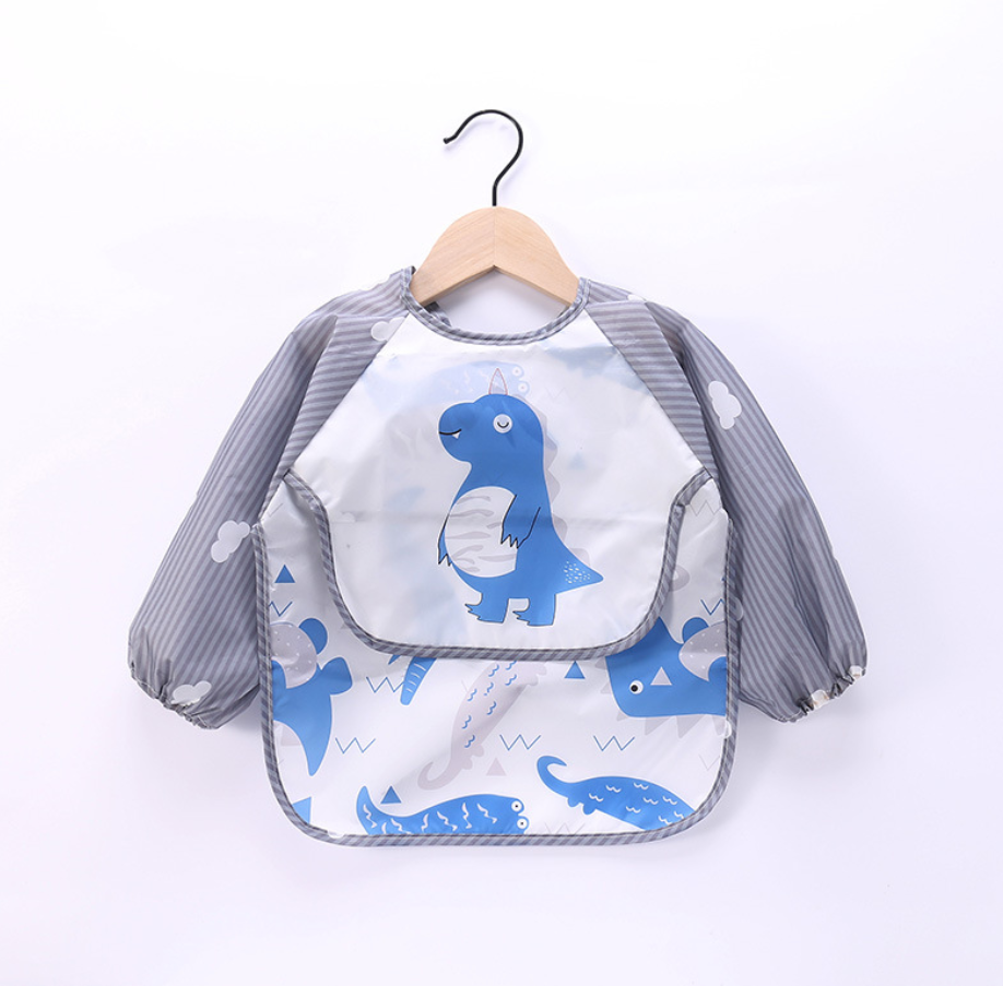 

Слюнявчик фартушок детский с кармашком Blue Dino, Belove