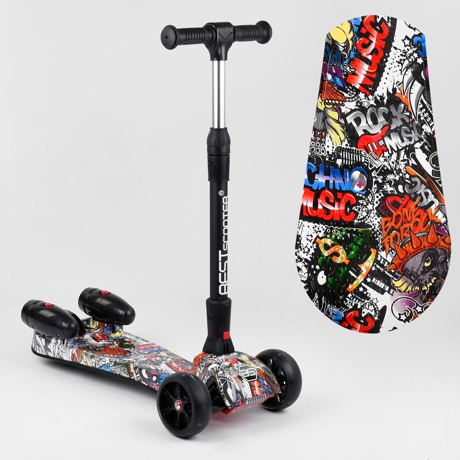 

Самокат "Best Scooter" MAXI" 17723 с парогенератором, музыка, дым разноцветный