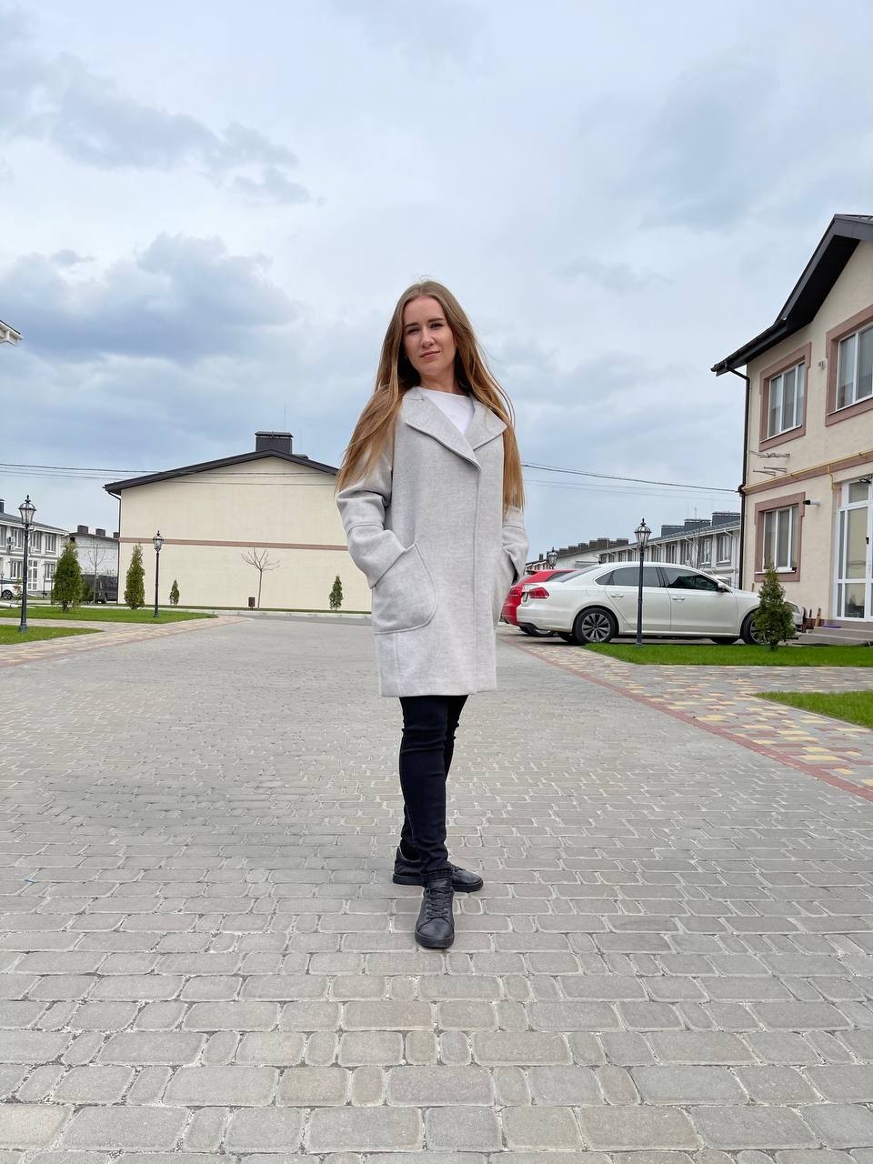 

Женское пальто Albanto 2НЕ120W 48 Серое