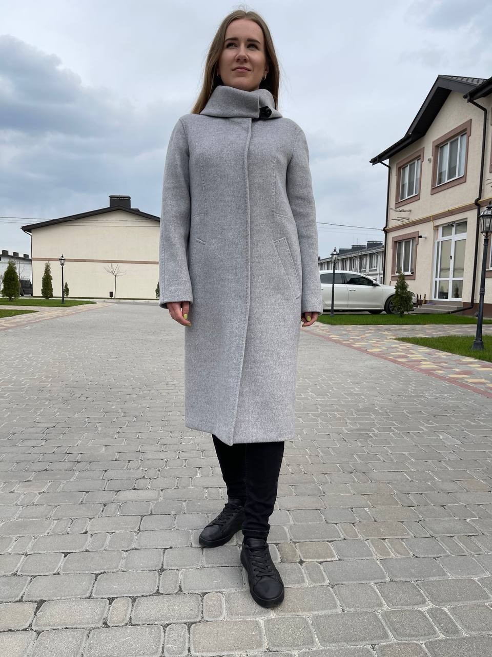 

Женское пальто Albanto 25432W 44 Серое