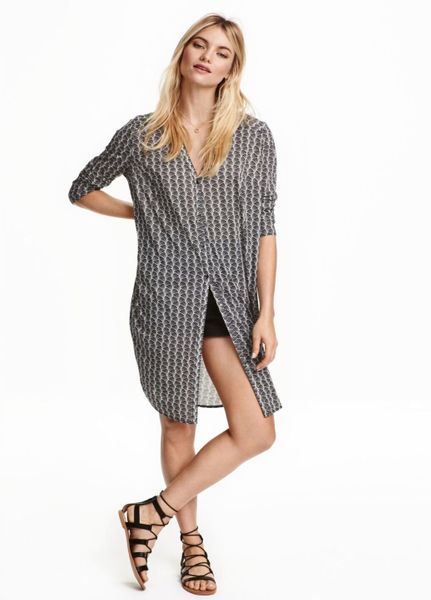 

Туника H&M XS Серо-белая (1099-126)