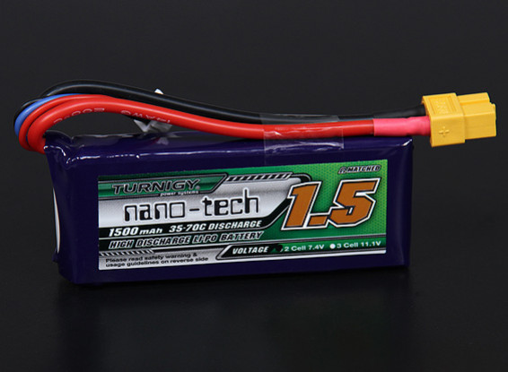 

Аккумулятор LiPo Turnigy Nano-tech 1500mah 2S 35-70C