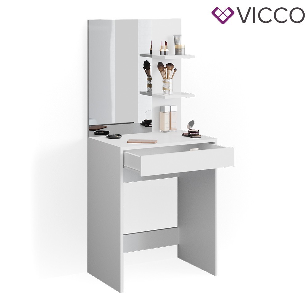 

Мини столик с зеркалом Vicco Isabelle 60х140, белый