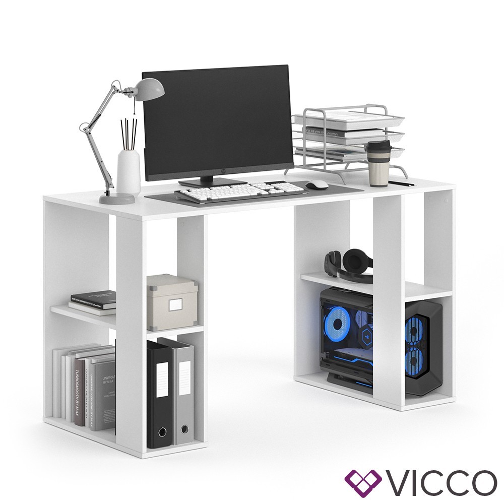 

Офисный стол 130x75 Vicco Arian, белый