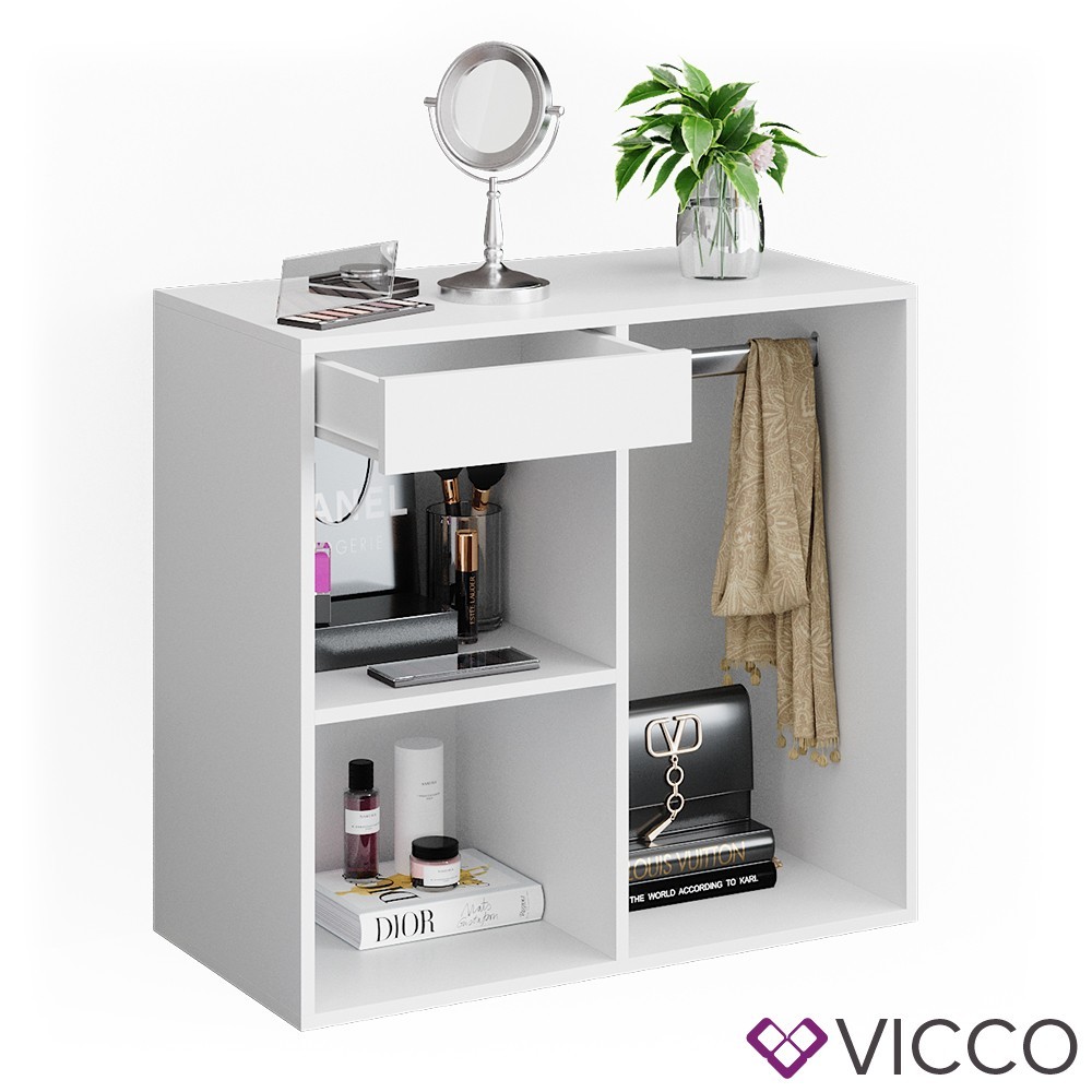 

Шкафчик для туалетного столика Vicco Isabelle с шухлядкой 80х65, белый
