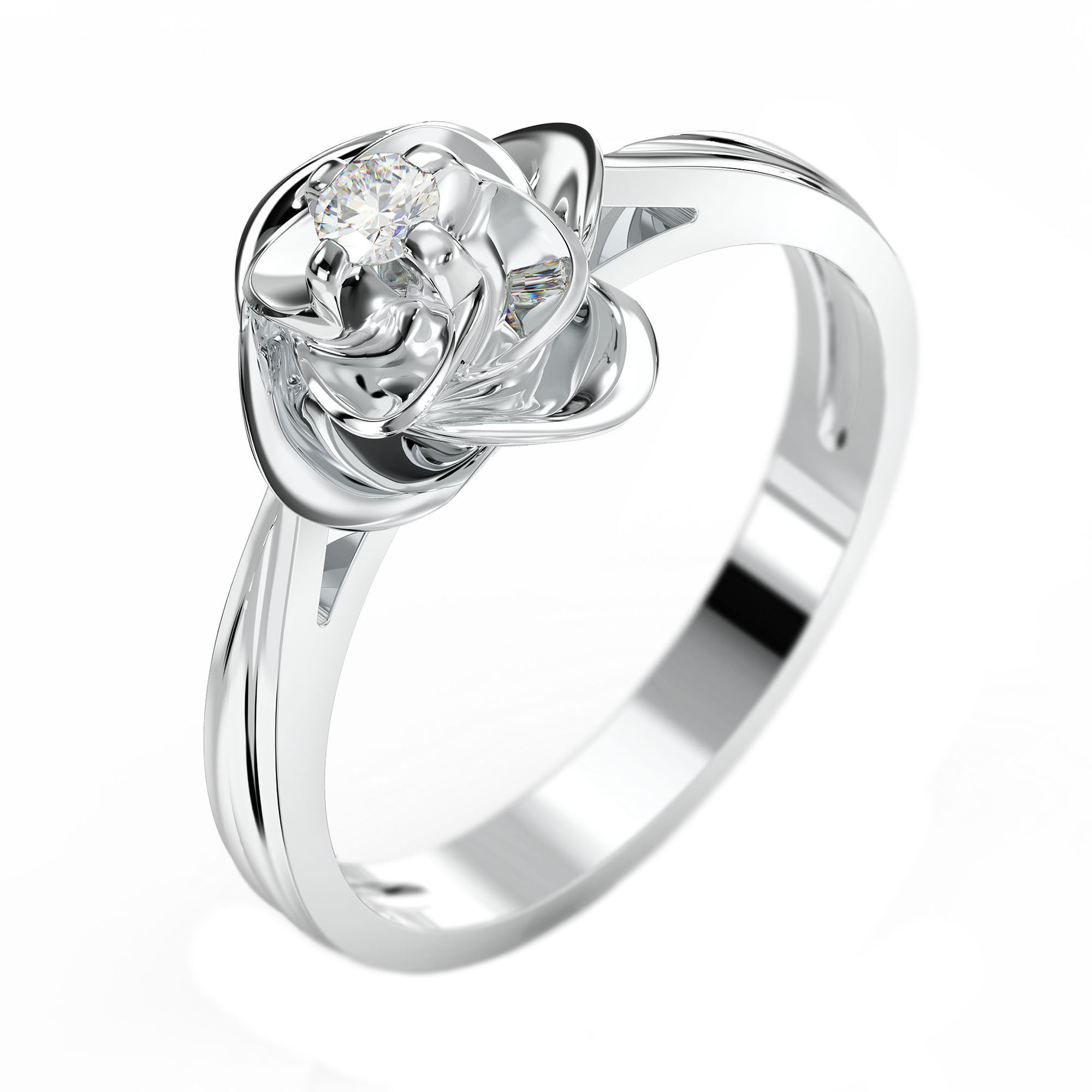 

Кольцо из белого золота Вербена с бриллиантом 000061208 16.5 размера