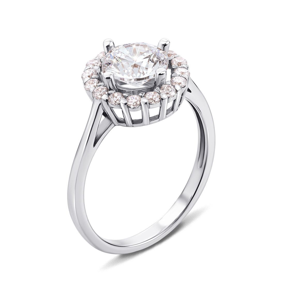 

Кольцо из белого золота с кристаллами Swarovski 000134714 16.5 размера