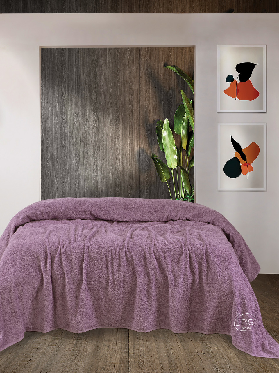 

Простынь Iris Home махровая - Dasky orchid 190*220