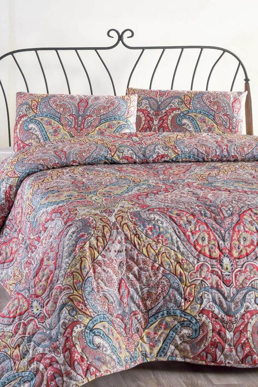 

Покрывало стеганное с наволочкой Eponj Home - Gemeos yesil зеленый 160*220