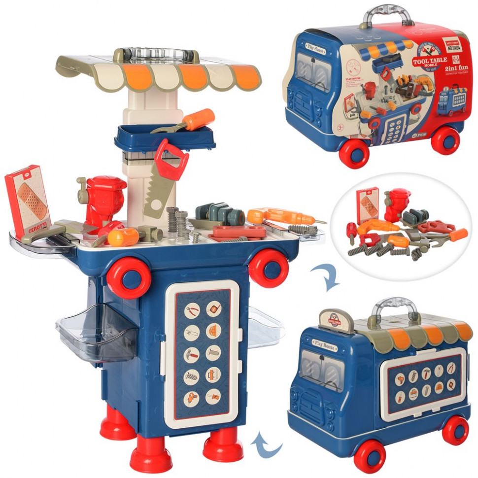 

Игровой набор JoyToy Стол с инструментами 11K04 в чемодане