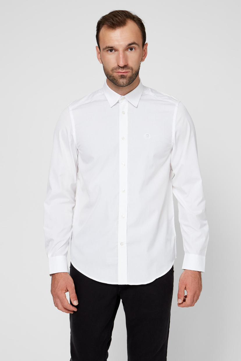 

Мужская белая рубашка Slim Fit S-BILL Diesel  00SHYK 0DAUU, Мужская белая рубашка Slim Fit S-BILL Diesel L 00SHYK 0DAUU