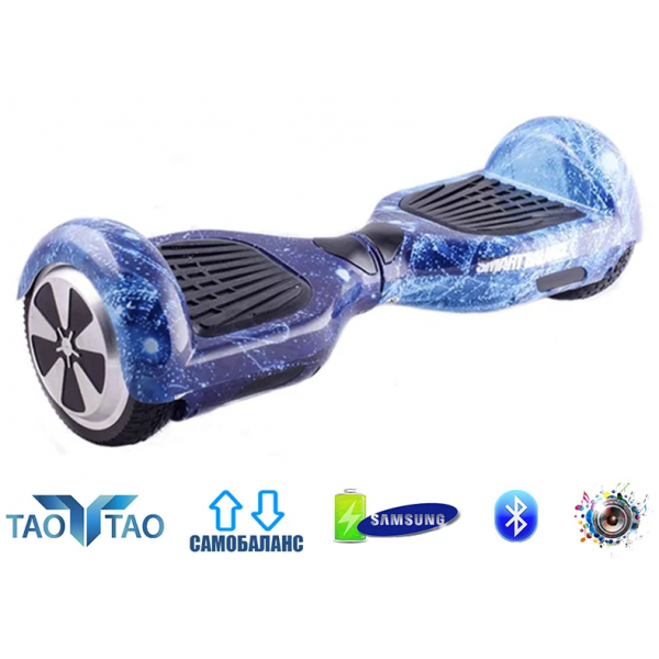 

Гироборд TAOTAO Smart Balance 6.5 " 2021 NEW (сумка колонка подсветка самобаланс) Синий космос (GRS- 11345)
