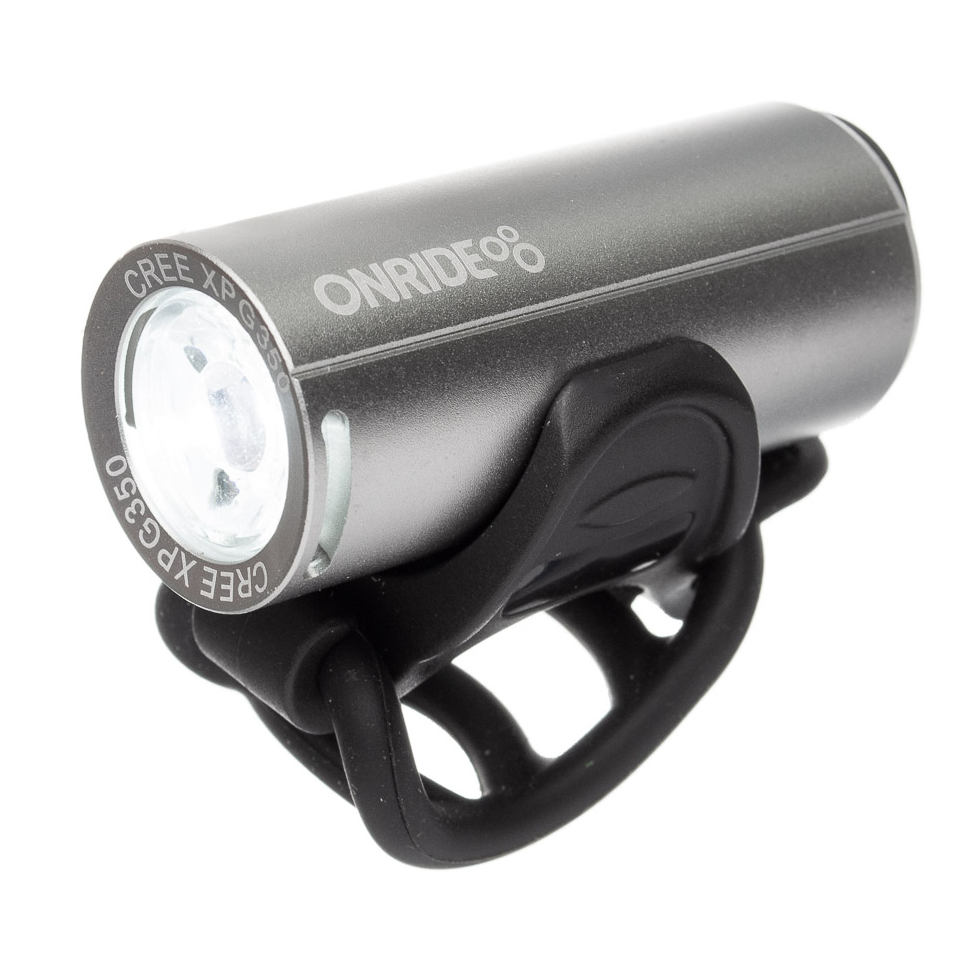 

Передній ліхтар ONRIDE Cub USB 200 Lm Cріблястий