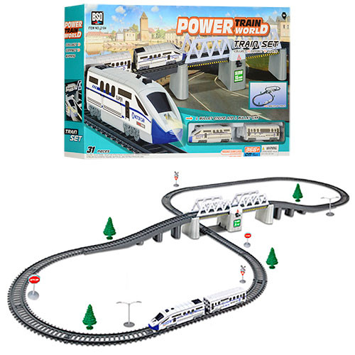 

Игрушечная железная дорога BAISIQI 2184 с мостом