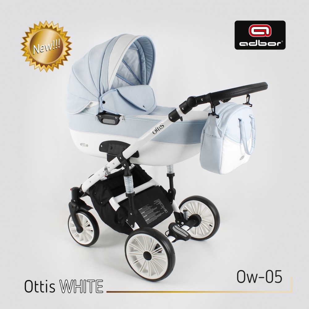 

Дитяча універсальна коляска 2 в 1 Adbor Ottis White OW 05