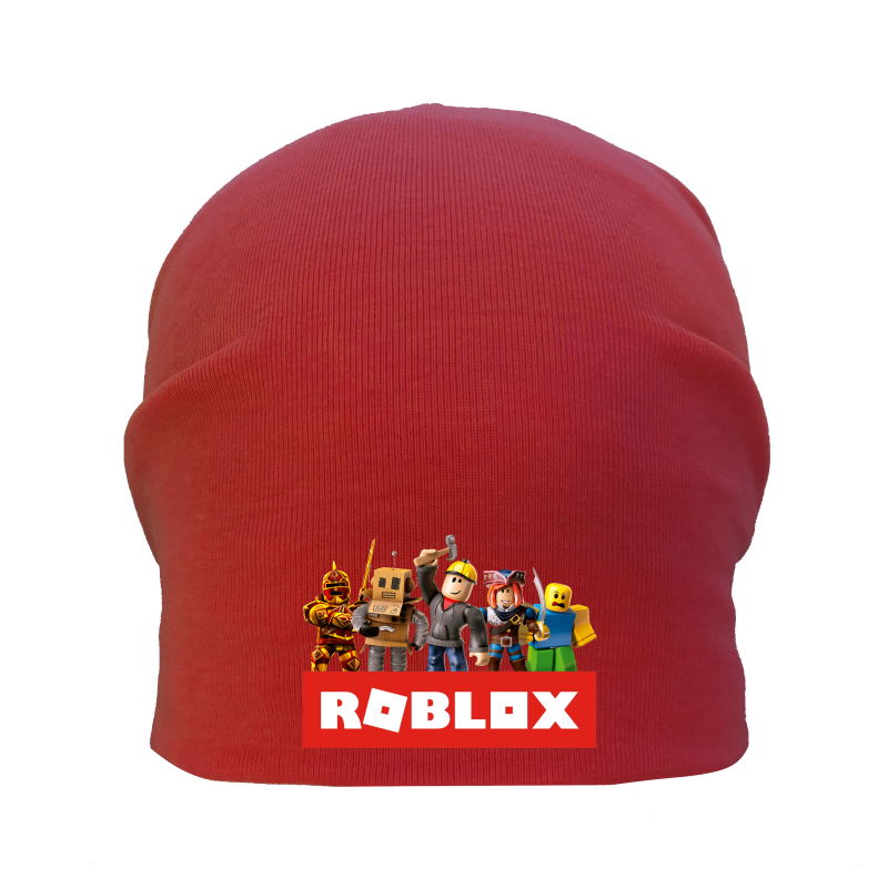 

Шапка детская Роблокс красная (Roblox -001) 50-52 см